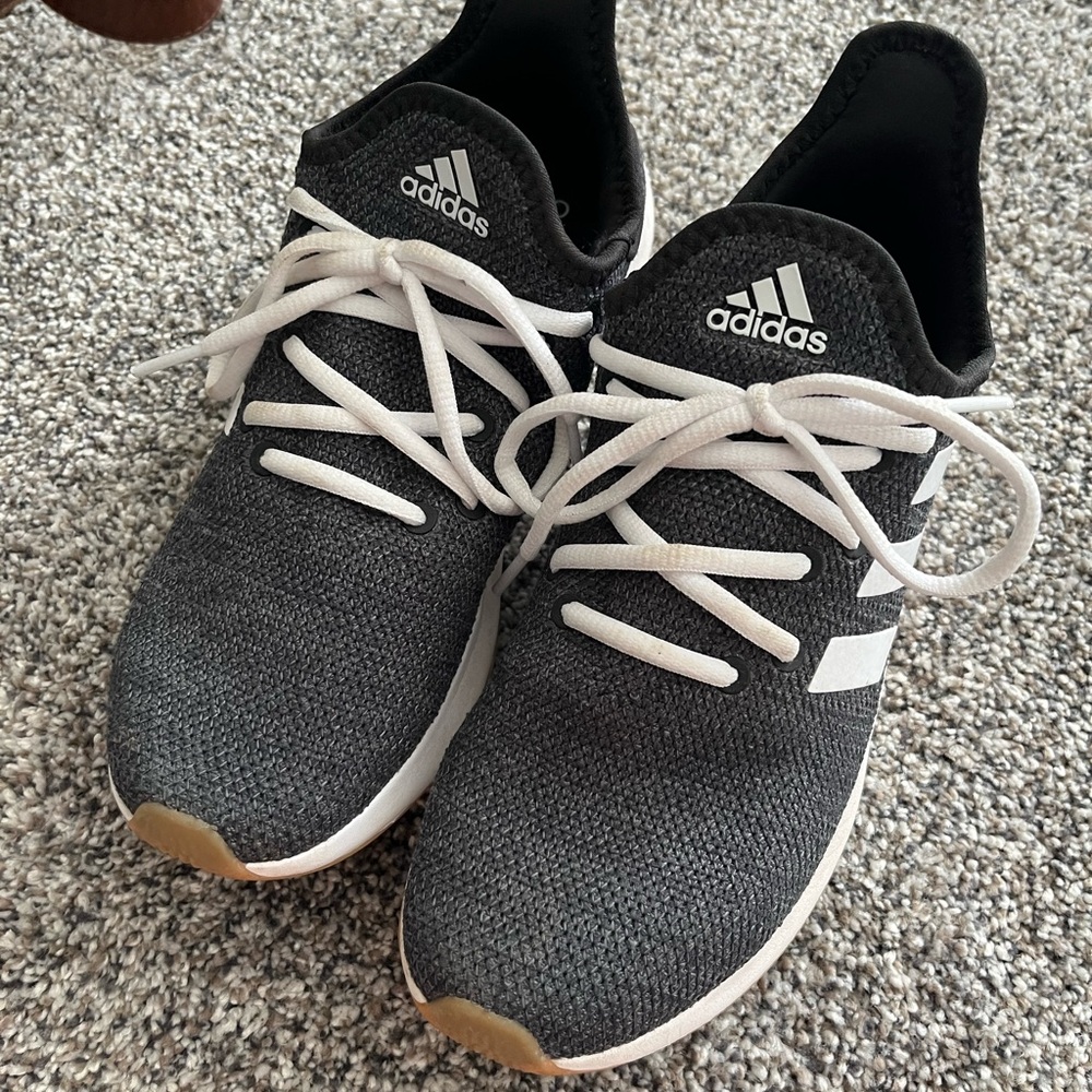 Adidas Cloudfoam Plus Black and White Shoes